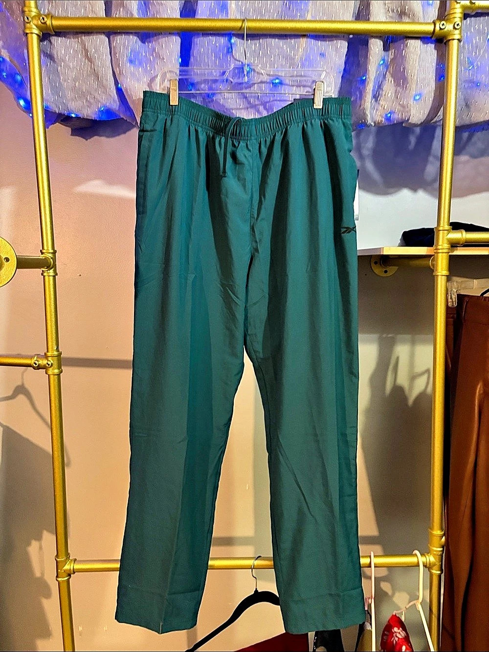 Reebok Slim Track Pants Green XL